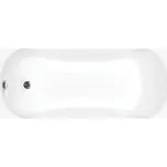 Besco Akrylátová obdélníková vana Aria 130x70 (140x70, 150x70, 160x70, 170x70) Barva: Bílá, Rozměry (cm): 140x70