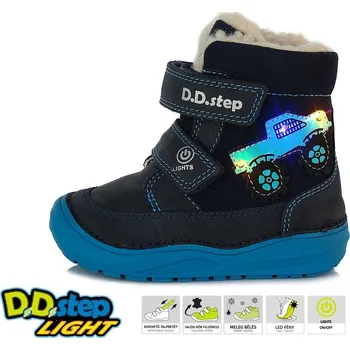 Dětská treková obuv D.D.Step D.D. step chlapecká zimní obuv W071-32M Barva: modrá, Velikost: 22