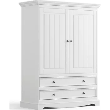 Šatní skříň Skříň BELLUNO Elegante z masivu bílá