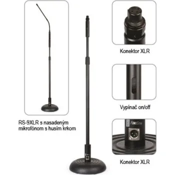 Televizor Podlahový stativ s ramenem pro mikrofon Fonestar RS9XLR