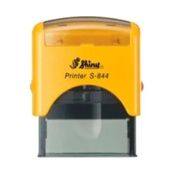 Razítko Razítko Shiny S-844, žlutý strojek, 59x23 mm barvy otisku zelená