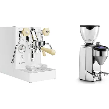 Kávovar Lelit Mara PL62X V2, white + Rocket Espresso FAUSTO 2.1, chrome