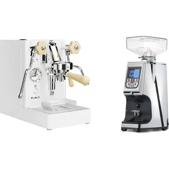 Kávovar Lelit Mara PL62X V2, white + Eureka Atom 60, chrome