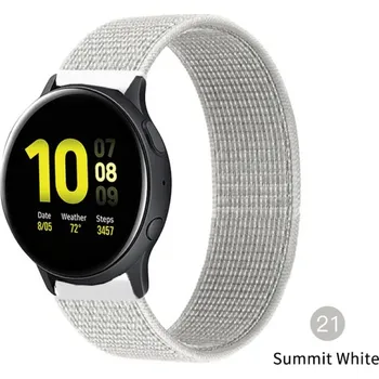 Příslušenství k chytrým hodinkám Nylonový Pásek Na Hodinky 20 Mm - Řemínek Barva: Summit White 21