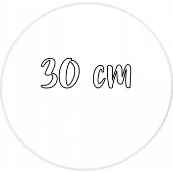 Kovová obruč na výrobu věnců, lapačů snů, macramé atd. BÍLÁ (20cm/25cm/30cm/40cm/50cm) Ø 30cm