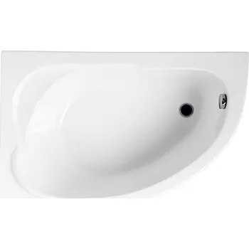 Vana Polimat Akrylátová asymetrická vana Standard 130x85 L(R) AS Barva: Bílá, Orientace: Levá