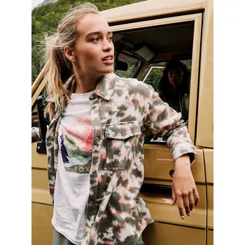 mikina Roxy Because The Night Printed - TPC6/Deep Lichen Green Nimal XL