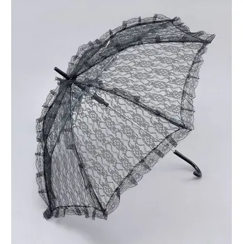 Party dekorace bristolČerné paraple - krajkové