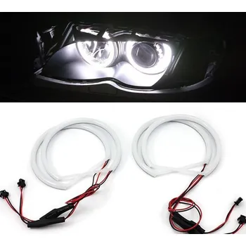 Autožárovka Einparts LED Angel Eyes kroužky BMW 5 E39 (1995 - 2000) - bílé - COTTON 240 LED -