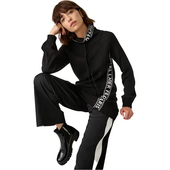 Dámský svetr KARL LAGERFELD PARIS dámský LOGO TAPE černý 2 L