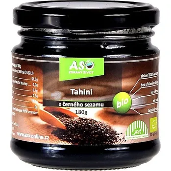 ASO - Zdravý život Tahini z černého sezamu BIO Hmotnost: 180g