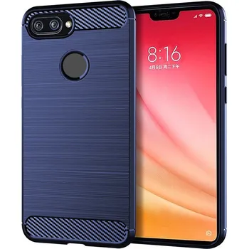 Pouzdro na mobilní telefon Silikonový Kryt Xiaomi Mi 8 Lite Barva: Modrá