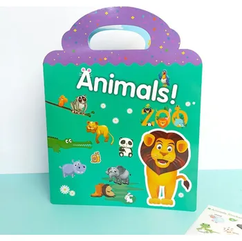 Hra na obchod DAALO Kniha plná samolepek - zvířátka