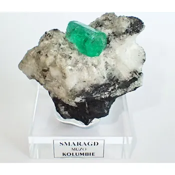 Drahý kámen Smaragd z Kolumbie 43x49mm, smaragd:15x10mm