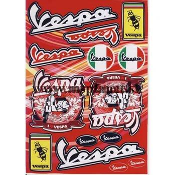 Samolepicí dekorace na vozidlo Nálepky moto Vespa