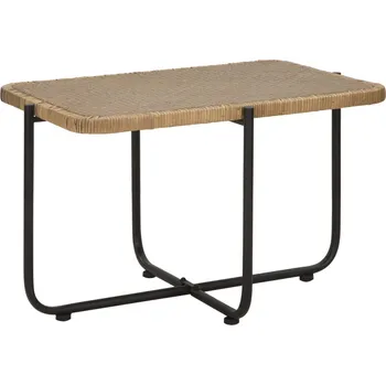 Konferenční stolek Obdélníkový konferenční stolek Mauro Ferretti Lagio, 75x55x46,5 cm, černá/přírodní