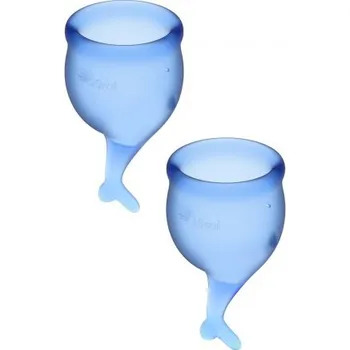 Menstruační kalíšky SATISFYER FEEL SECURE MENSTRUAL CUP blue | SATISFYER