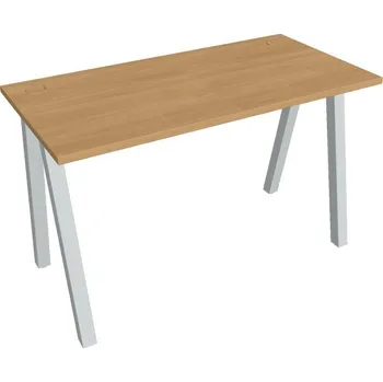 Kancelářský vozík HOBIS kancelářský stůl rovný - UE A 1200, hloubka 60 cm, dub + doprava zdarma