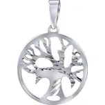 Přívěsek Strom života z bílého zlata ručně broušený SILVEGOB11383GW