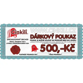 Dárkový potravinový koš DÁRKOVÝ POUKAZ Cinkili 500,-kč