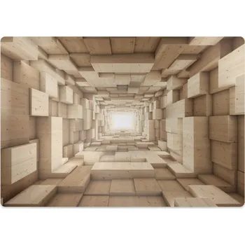 Podložka pod nábytek Podložka pod kancelářskou židli abstraktní dřevo