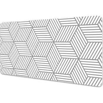 Stolní podložka Pracovní podložka s obrázkem 3d šedá kostka