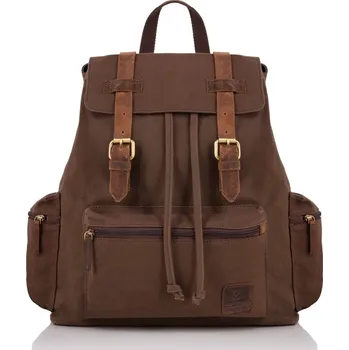 Paolo Peruzzi Velký městský vintage batoh pro pány PAOLO PERUZZI; hnědá