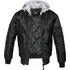 Pánský bomber Brandit MA1 Sweat Hooded Jacket černý/šedý