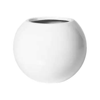 Květináč Moderní květináč Fiberstone Beth S Glossy White 31x25cm