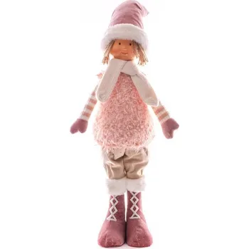 Vánoční dekorace Dekorace Vánoce Chlapec, růžový, 75 cm