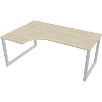 Kancelářský vozík HOBIS kancelářský stůl tvarový, ergo pravý - UE O 1800 60 P, akát + doprava zdarma