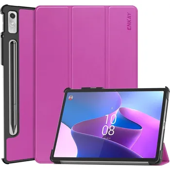 Pouzdro na tablet ENKAY 51213 ENKAY LEATHER Zaklápěcí obal pro Lenovo Tab P11 Pro Gen2 fialový