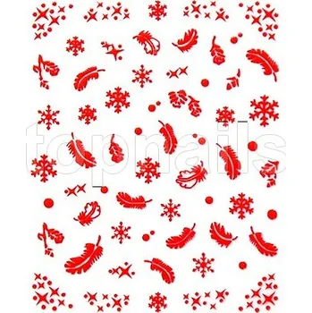 samolepka SAMOLEPKY - VLOČKA červená č.4