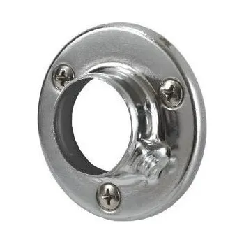 Věšák Interex Koncovka na věšákovou tyč - kulatá / Lesklý chrom