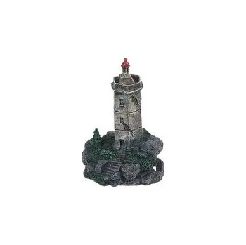 Akvaristika Flamingo maják, 9,5 x 7,5 x 14,5 cm, s ochozem, akvarijní dekorace