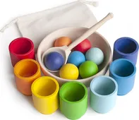 Ulanik Montessori Rainbow Balls In Cups