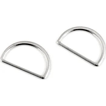 Galanterie Polokroužek na textilní pásky šíře 25 mm plochý