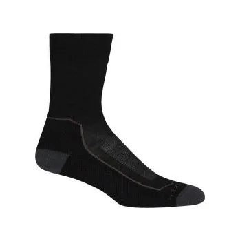 Dámské ponožky Icebreaker Hike+ Light Crew Women BLACK/MONSOON/MINK černá M