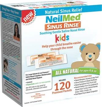 Nosní sprej NeilMed Sinus Rinse Kids 120 náhradních sáčků