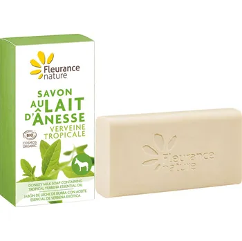 Mýdlo FLEURANCE NATURE Tuhé mýdlo s oslím mlékem Verbena 100g