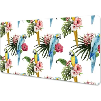 Stolní podložka Pracovní podložka s obrázkem Papoušci a květiny