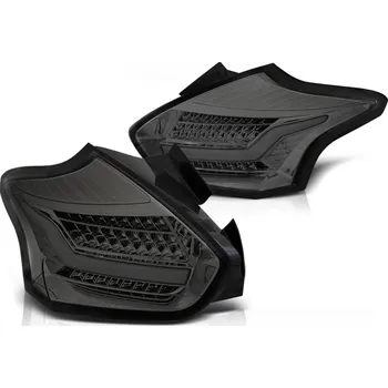 Zadní světlomet Tuning Tec Zadní světla Ford Focus 3 2015-2018, kouřová s led dynamickým blinkrem