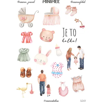 samolepka Samolepky MINIMEE - Je to holka!