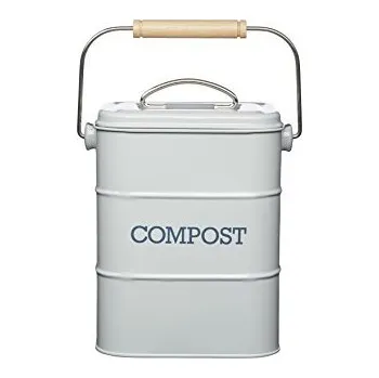 Odpadkový koš Kitchen Craft Living Nostalgia koš na bioodpad 3 L Vintage Grey