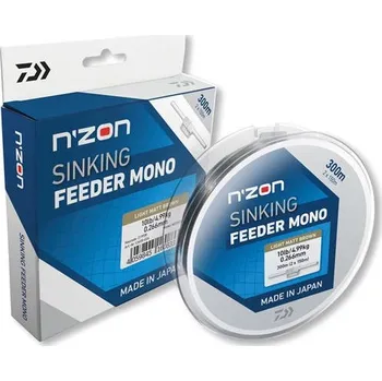 Daiwa rybářský vlasec N´ZON potápivý Feeder Mono 300m/0,180mm/2,35kg