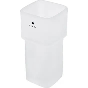 Držák na kartáček Sklenka na zubní kartáčky z matného skla NIMCO Náhradní díly 1058H Nimco