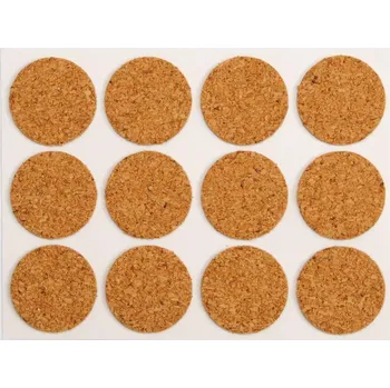 Podložka pod nábytek Podložka samolepící korek - průměr 28mm - 12ks VOREL