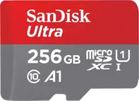 Paměťová karta SanDisk Ultra microSDXC 256 GB Class 10 + adaptér SD (SDSQUAC-256G-GN6MA)