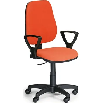 Kancelářská židle s područkami KZ 9668-oranžová/KP