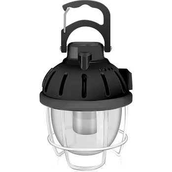 Stojací lampa Bezdoteku LED kempingové světlo Transparent s USB černé, iPRO, 15 W, studená a teplá bílá